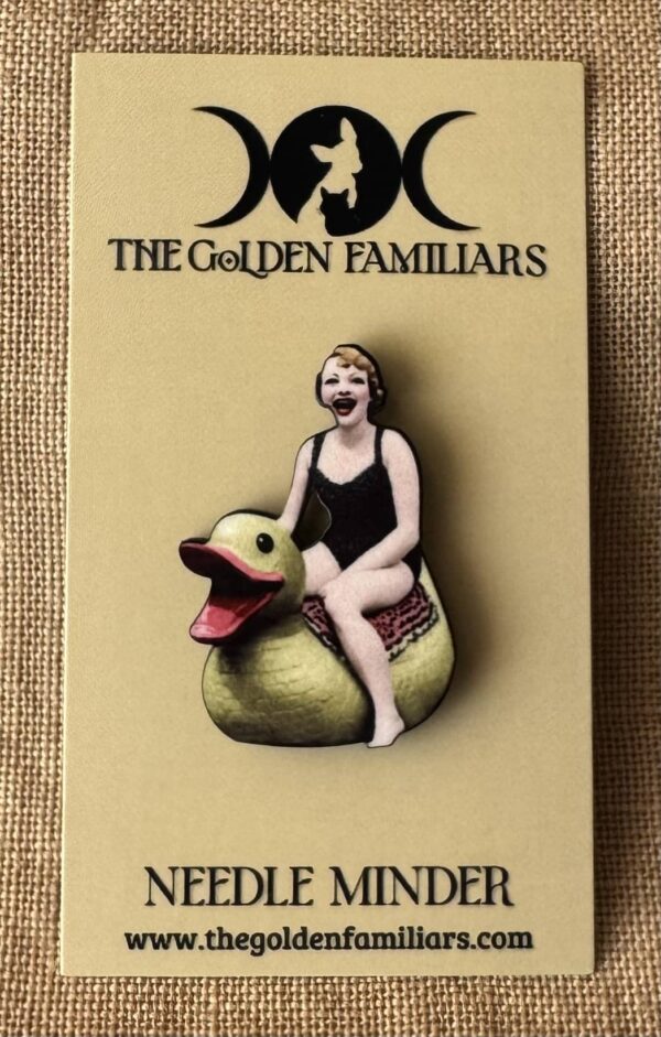 Woman on Rubber Duck Needle Minder