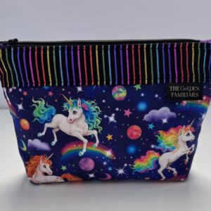 Rainbow Unicorns - Small Zipper Bag
