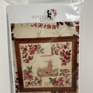 1914 Floral Stag - Quaint Rose Needlearts